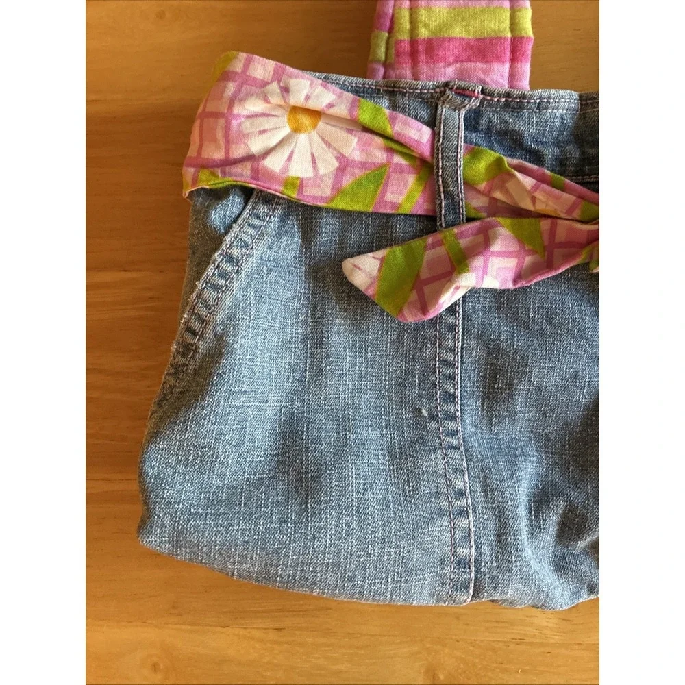 Handmade Jean Purse Unique Boho Hippie Y2K